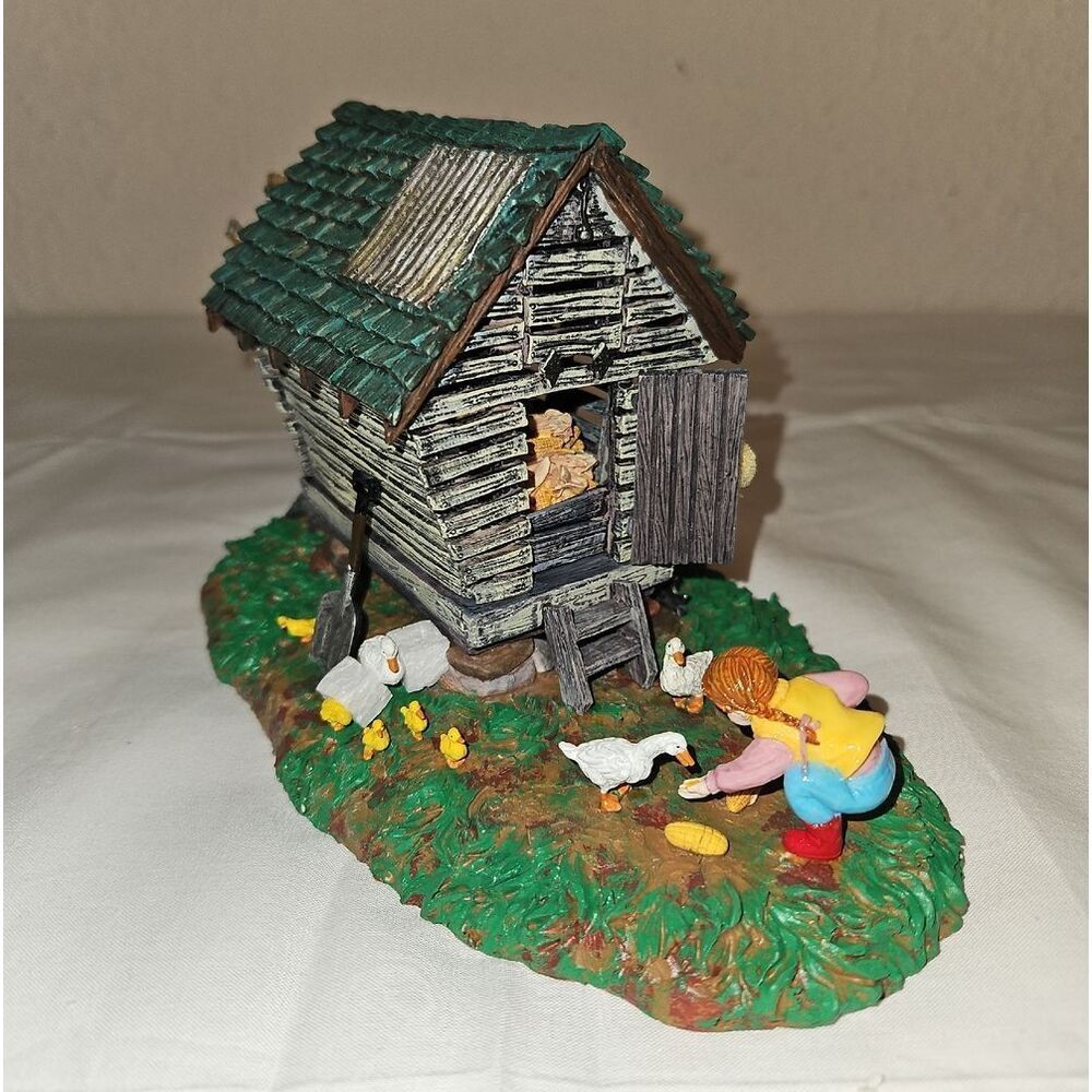 Department 56 "Buck's County Feeding Ducks" Snow Village Accessories